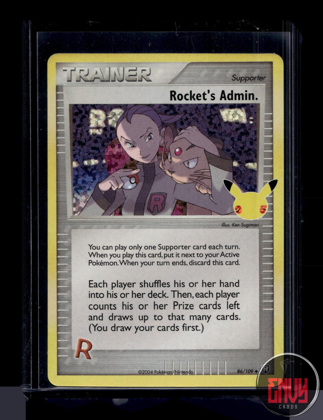 Rocket's Admin. NM 86/109 Celebrations: Classic Collection Pokemon Holo