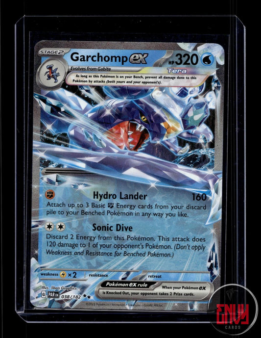 Garchomp ex Near Mint 038/182 Double Rare Paradox Rift Pokemon