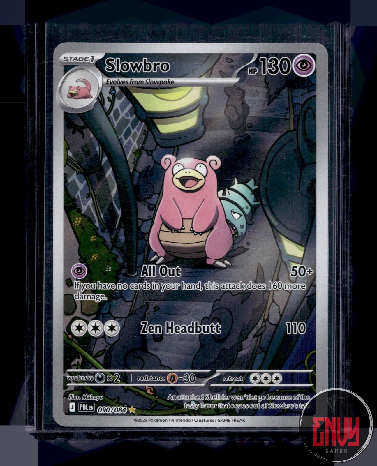 Slowbro Near Mint 090/084 Illustration Rare Pitch Black Pokemon Holo