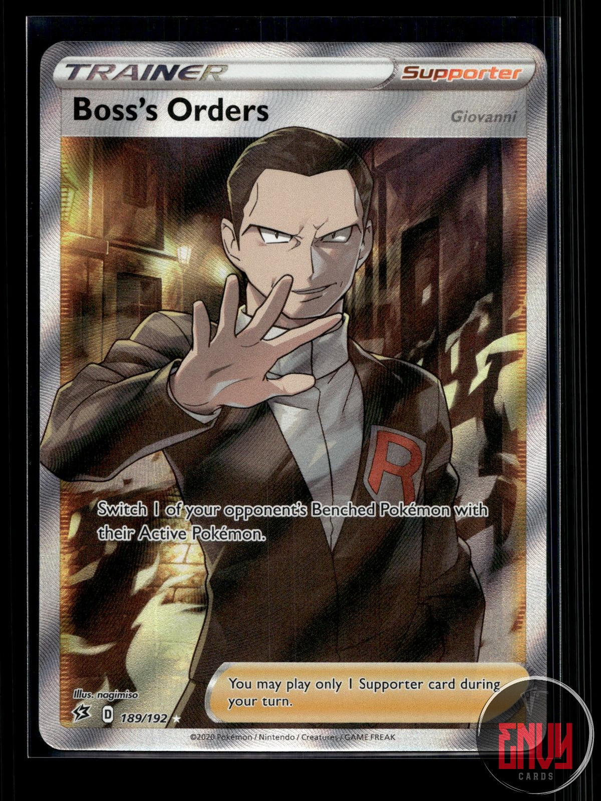 Boss's Orders NM 189/192 UR Rebel Clash Pokemon Holo