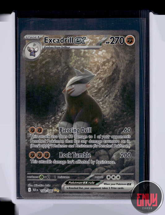Excadrill ex Near Mint 168/086 Special Illustration Rare Black Bolt Pokemon Holo