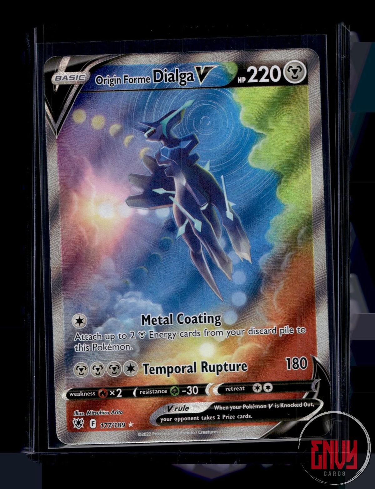 Origin Forme Dialga V Near Mint 177/189 Ultra Rare Astral Radiance Pokemon Holo