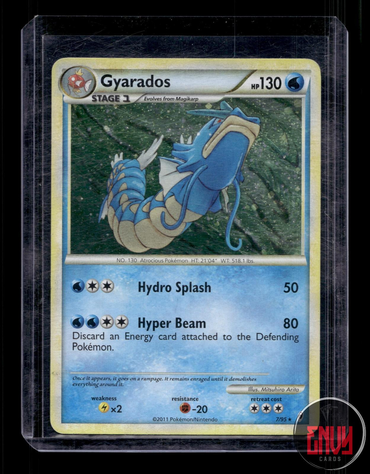 Gyarados Moderately Played 7/95 Rare Call of Legends Pokemon Holo