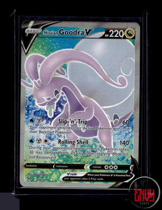 Hisuian Goodra V Near Mint 187/196 Ultra Rare Lost Origin Pokemon
