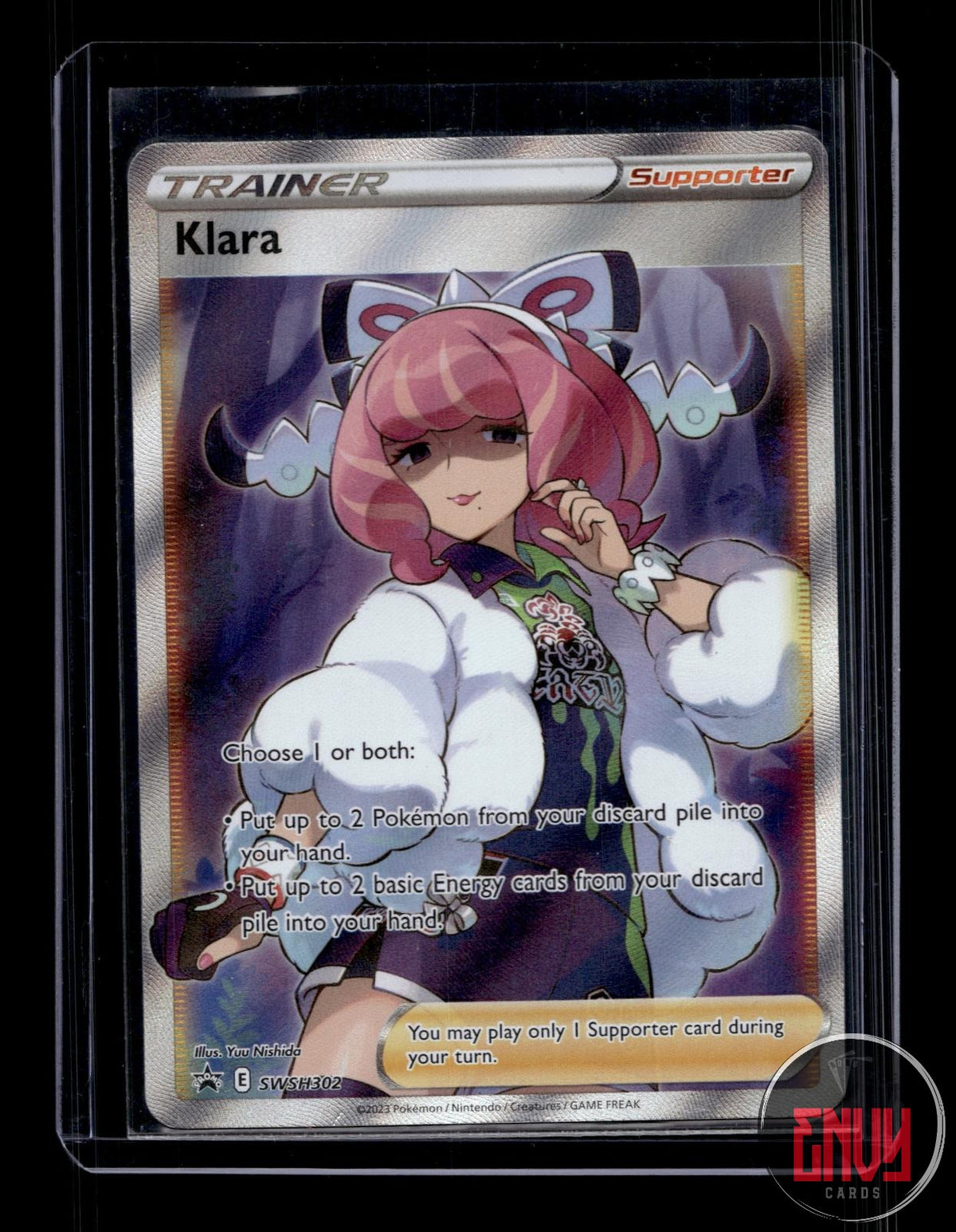 Klara (Full Art) LP SWSH302 UR Sword & Shield Promo Pokemon Holo
