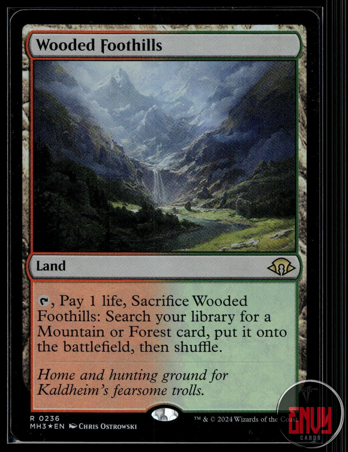 Wooded Foothills Near Mint 236 Rare Modern Horizons 3 Foil