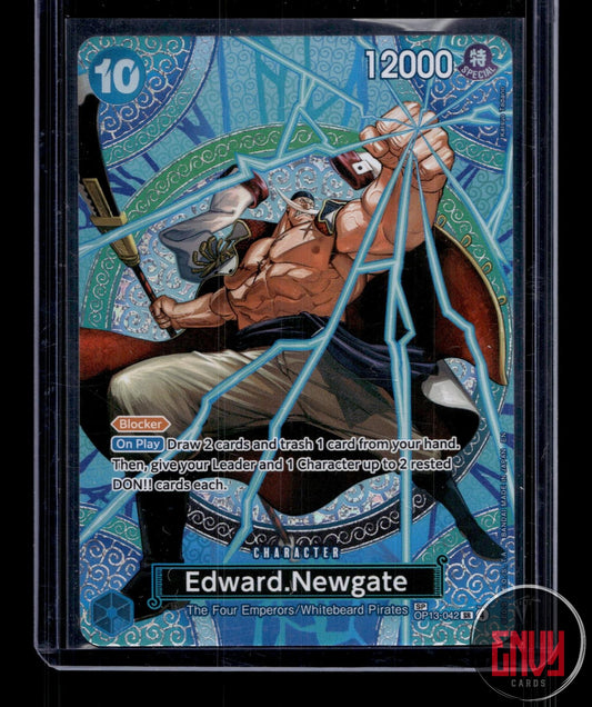 Edward.Newgate (SP) NM OP13-042 SR Adventure on Kami's Island One Piece Foil