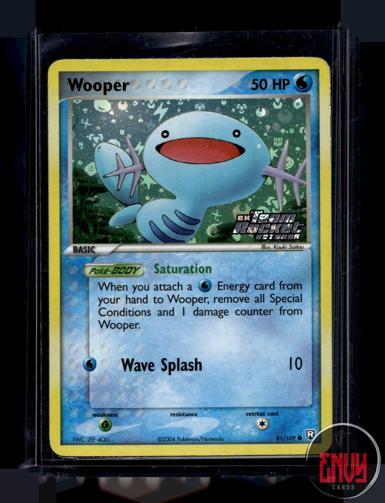 Wooper Moderately Played 81/109 Common Team Rocket Returns Pokemon Reverse Holo