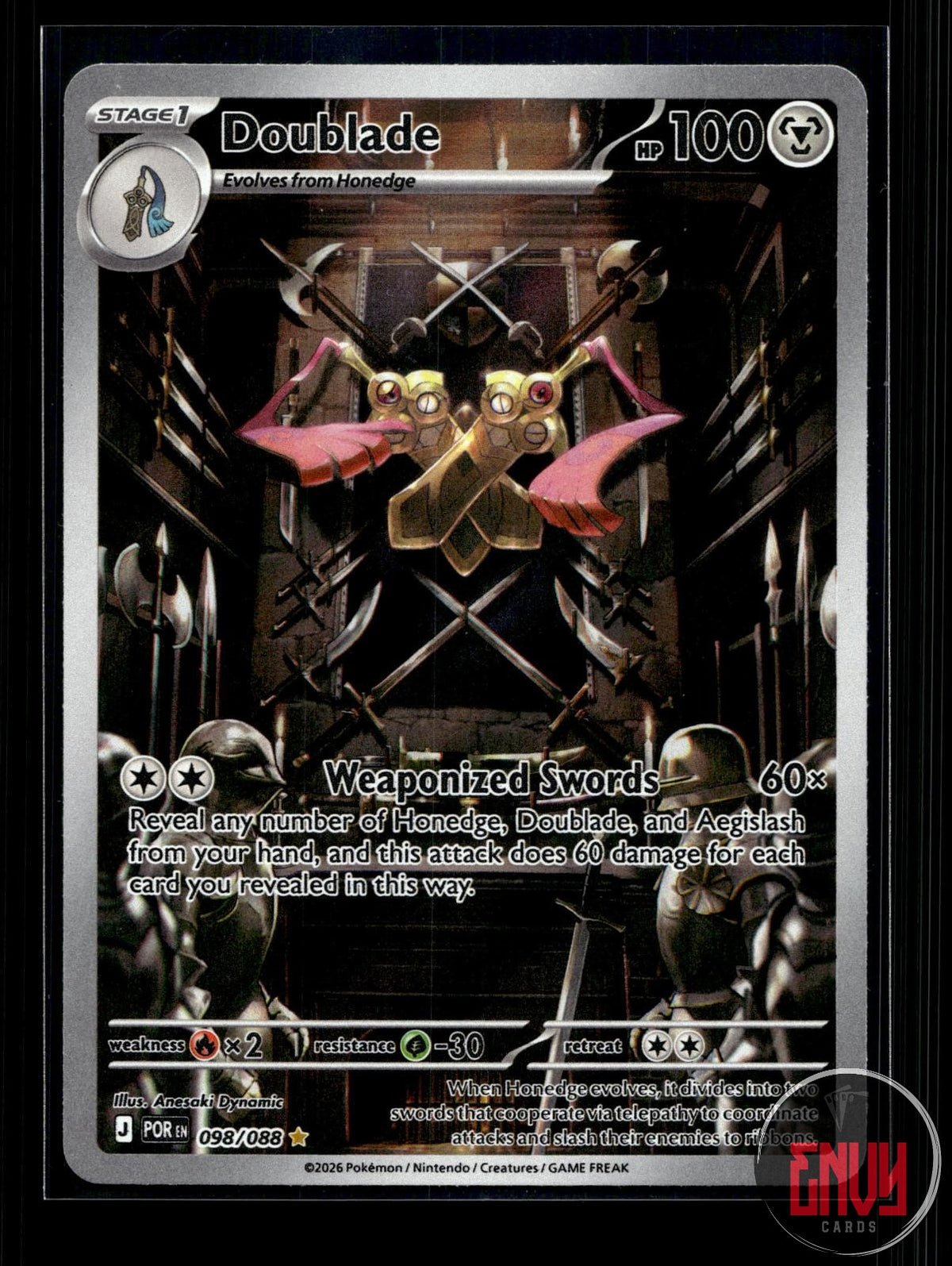 Doublade NM 098/088 IR Perfect Order Pokemon Holo