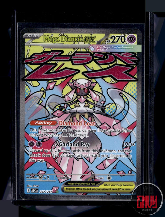 Mega Diancie ex Near Mint 267/217 Mega Attack Rare Ascended Heroes Pokemon