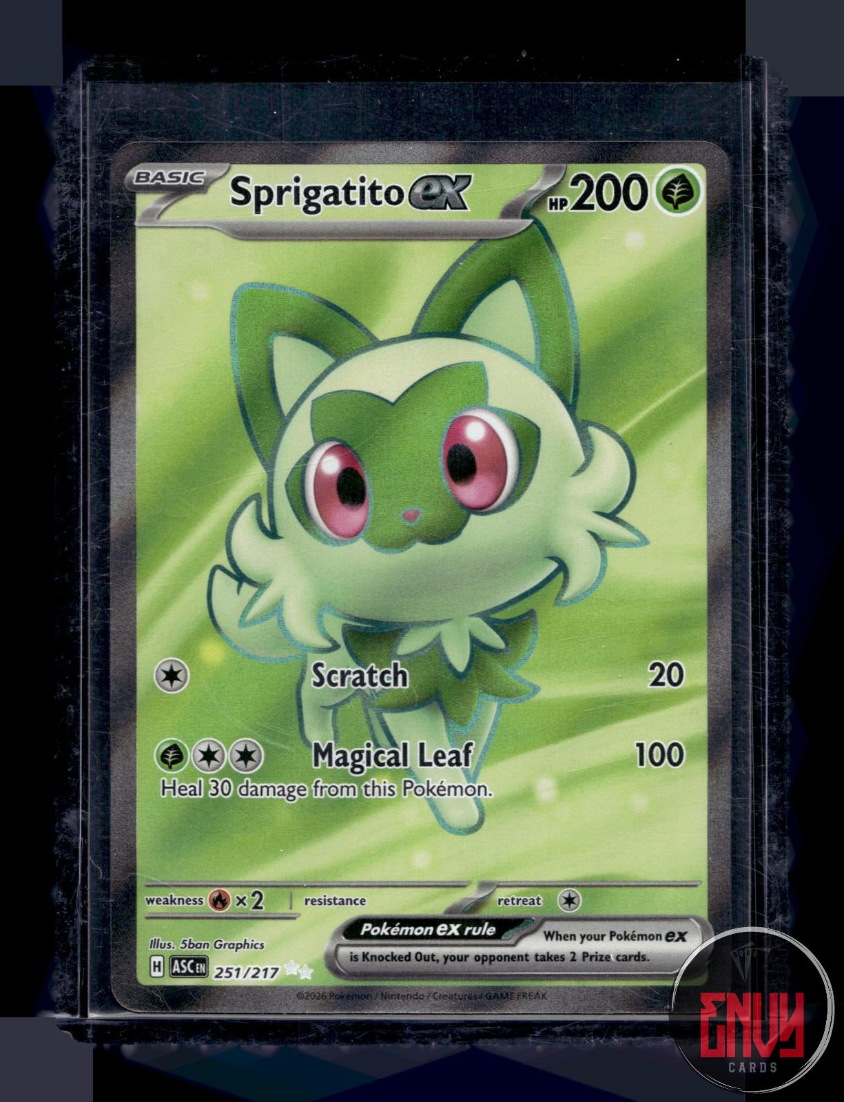 Sprigatito ex Near Mint 251/217 Ultra Rare Ascended Heroes Pokemon