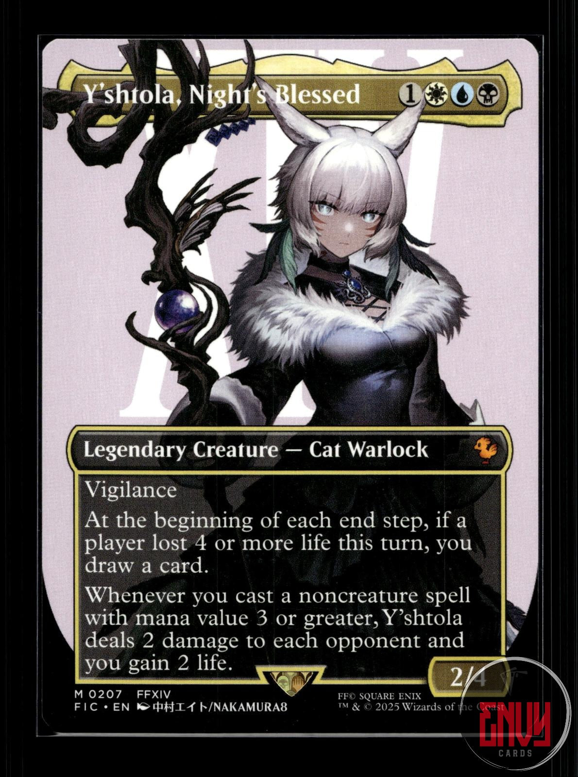 Y'shtola, Night's Blessed (Borderless) NM 207 Mythic Commander: FINAL FANTASY