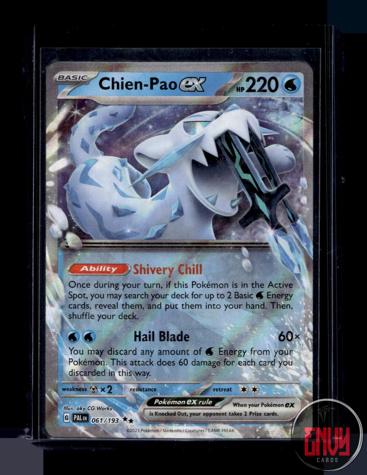Chien-Pao ex Near Mint 061/193 Double Rare Paldea Evolved Pokemon