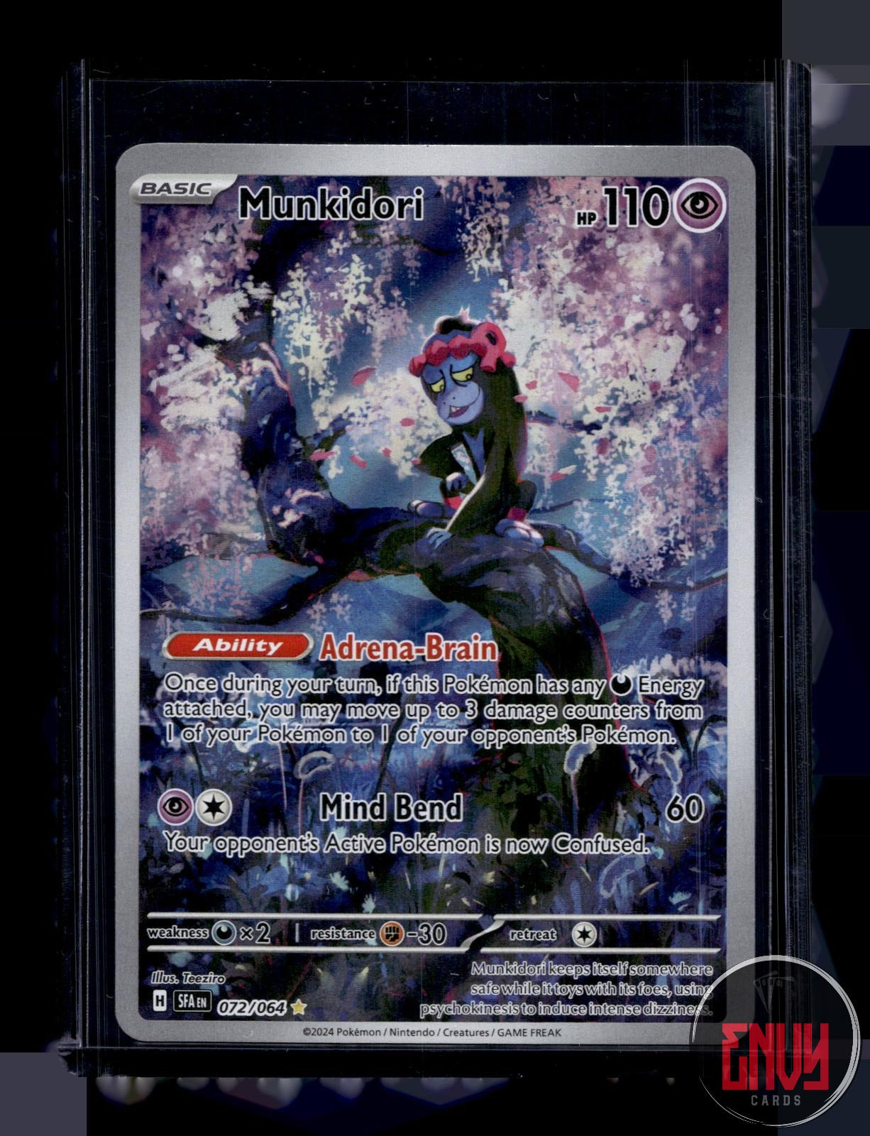 Munkidori Near Mint 072/064 Illustration Rare Shrouded Fable Pokemon Holo