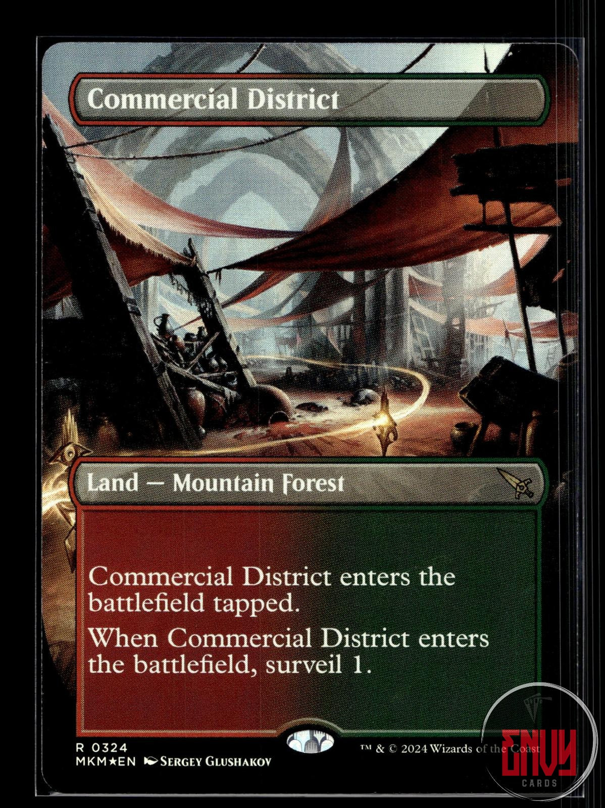 Commercial District (Borderless) Near Mint 324 Rare Murders at Karlov Manor Foil