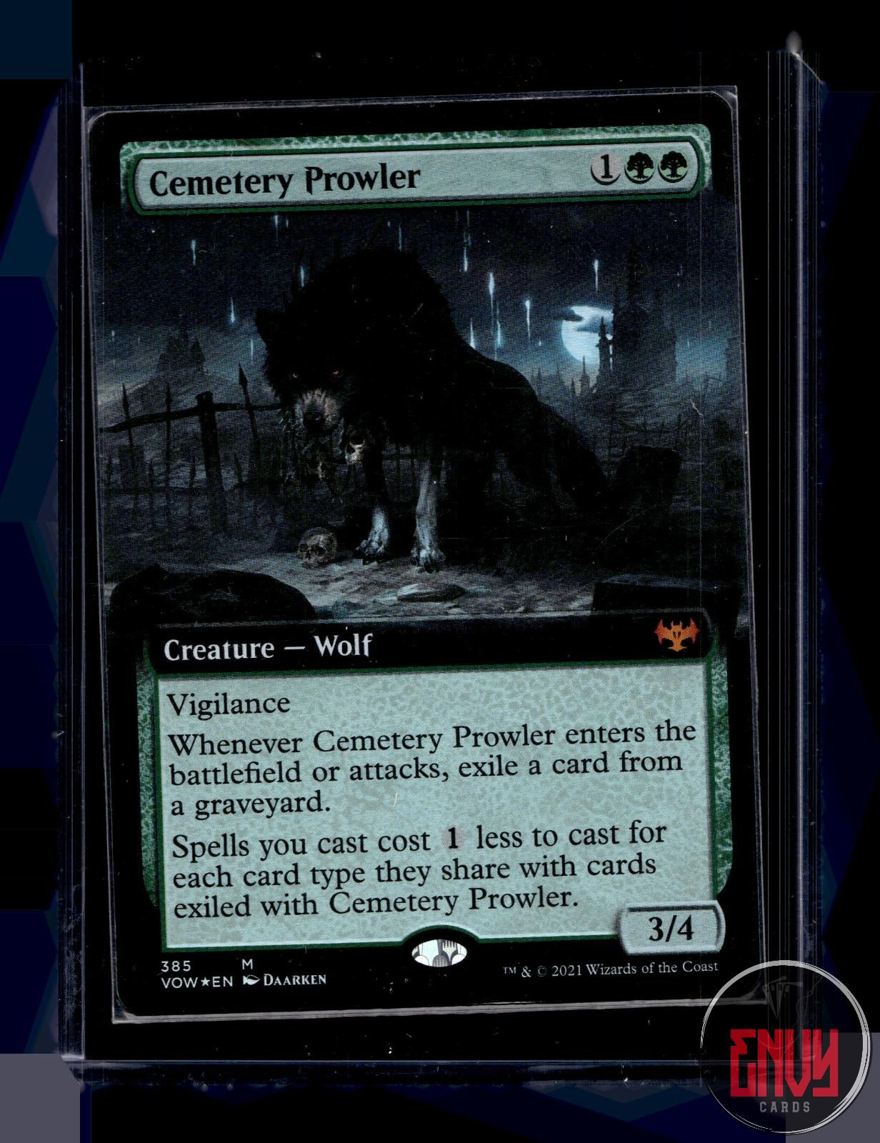 Cemetery Prowler (Extended Art) NM 385 Crimson Vow Magic: The Gathering Foil