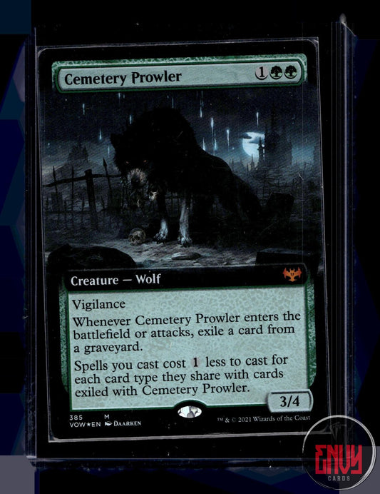 Cemetery Prowler (Extended Art) NM 385 Crimson Vow Magic: The Gathering Foil