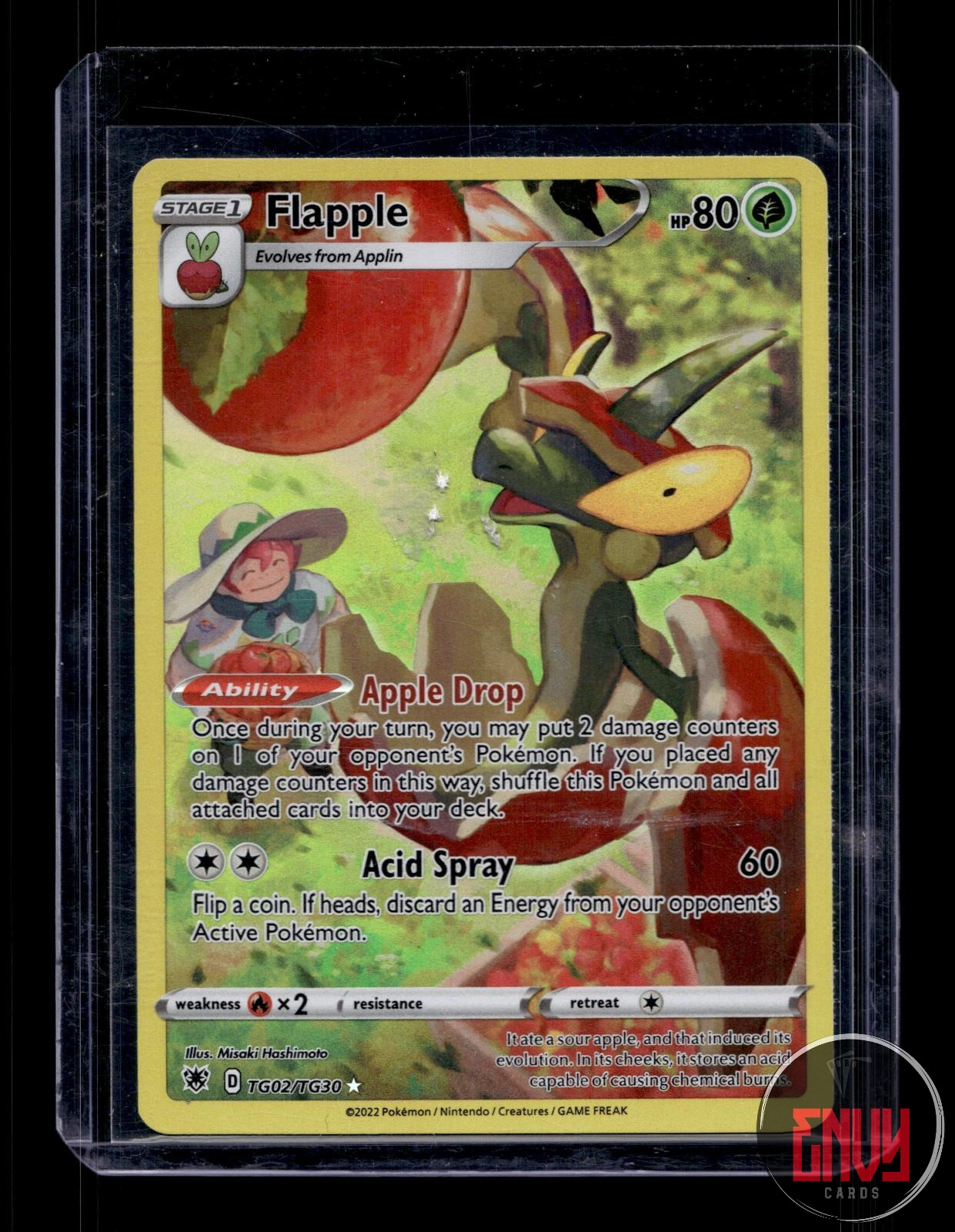 Flapple NM TG02/TG30 Astral Radiance Trainer Gallery Pokemon Holo