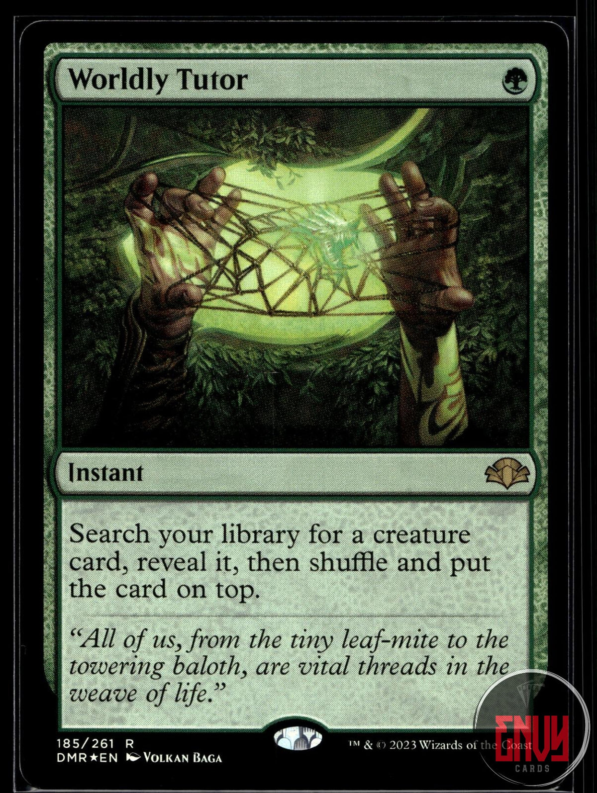 Worldly Tutor Near Mint 185 Rare Dominaria Remastered Foil