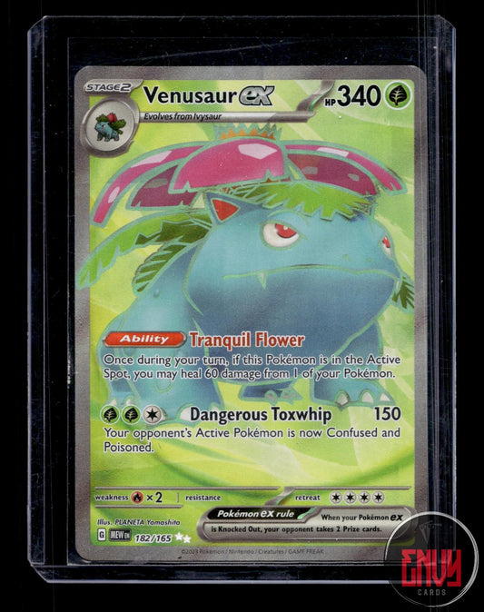 Venusaur ex Near Mint 182/165 Ultra Rare 151 Pokemon