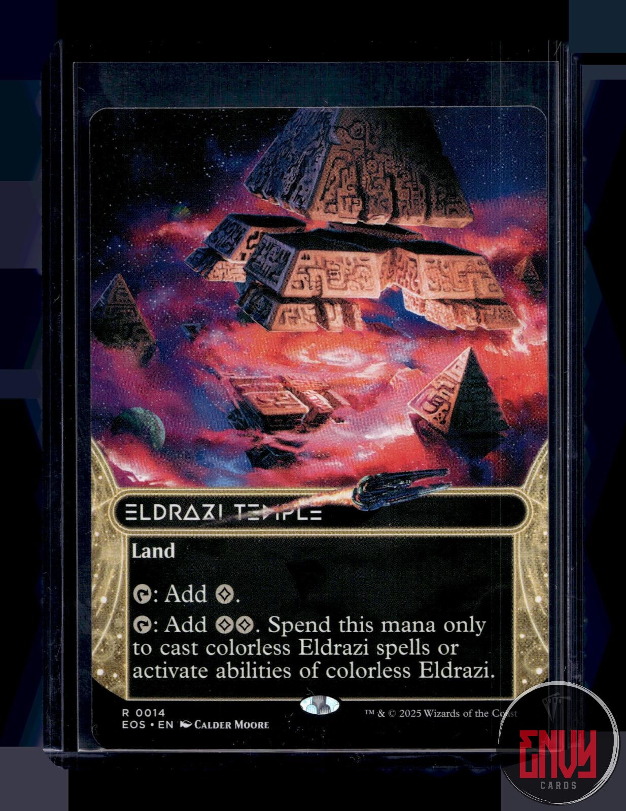 Eldrazi Temple (0014) (Borderless) NM 14 EOE Stellar Sights Magic: The Gathering