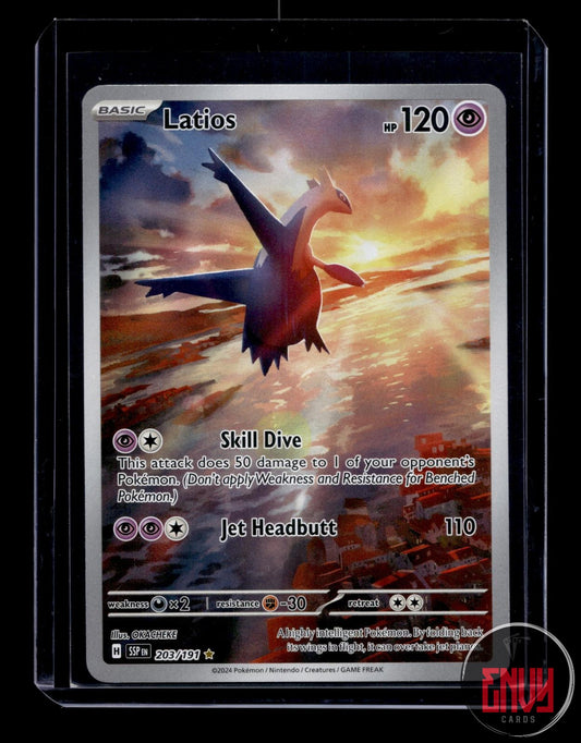 Latios Near Mint 203/191 Illustration Rare Surging Sparks Pokemon