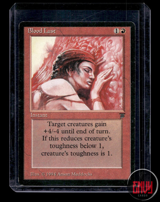 Blood Lust Damaged Uncommon Legends Magic: The Gathering