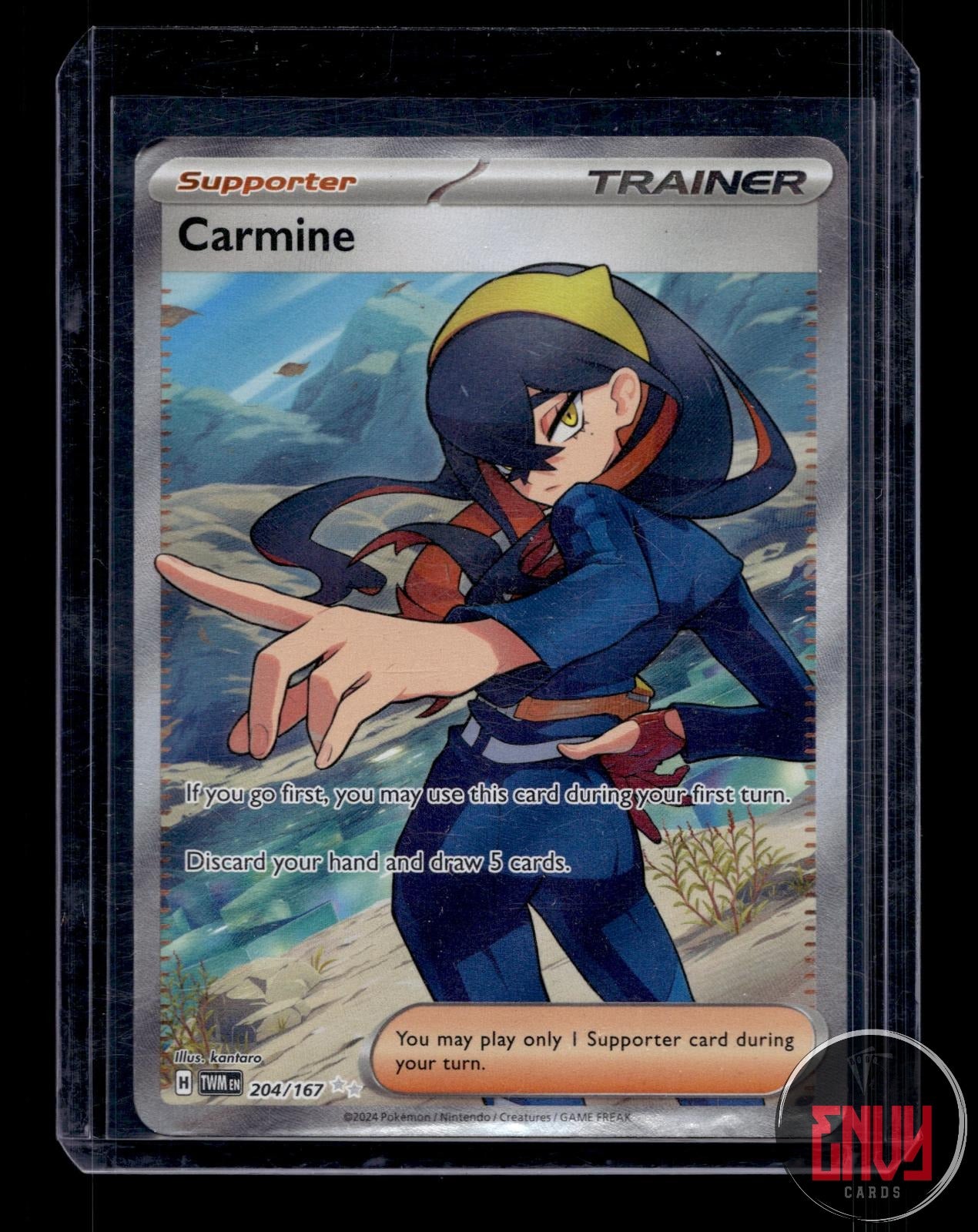 Carmine Lightly Played 204/167 Ultra Rare Twilight Masquerade Pokemon