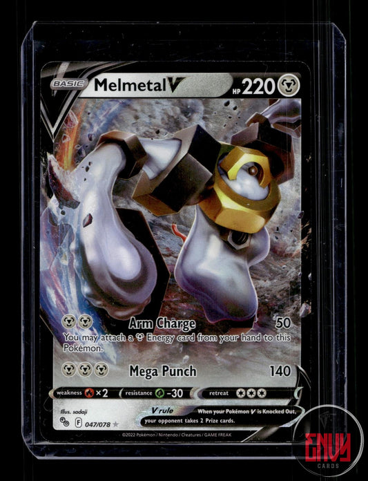 Melmetal V Near Mint 047/078 V Rare Pokemon GO Pokemon Holo
