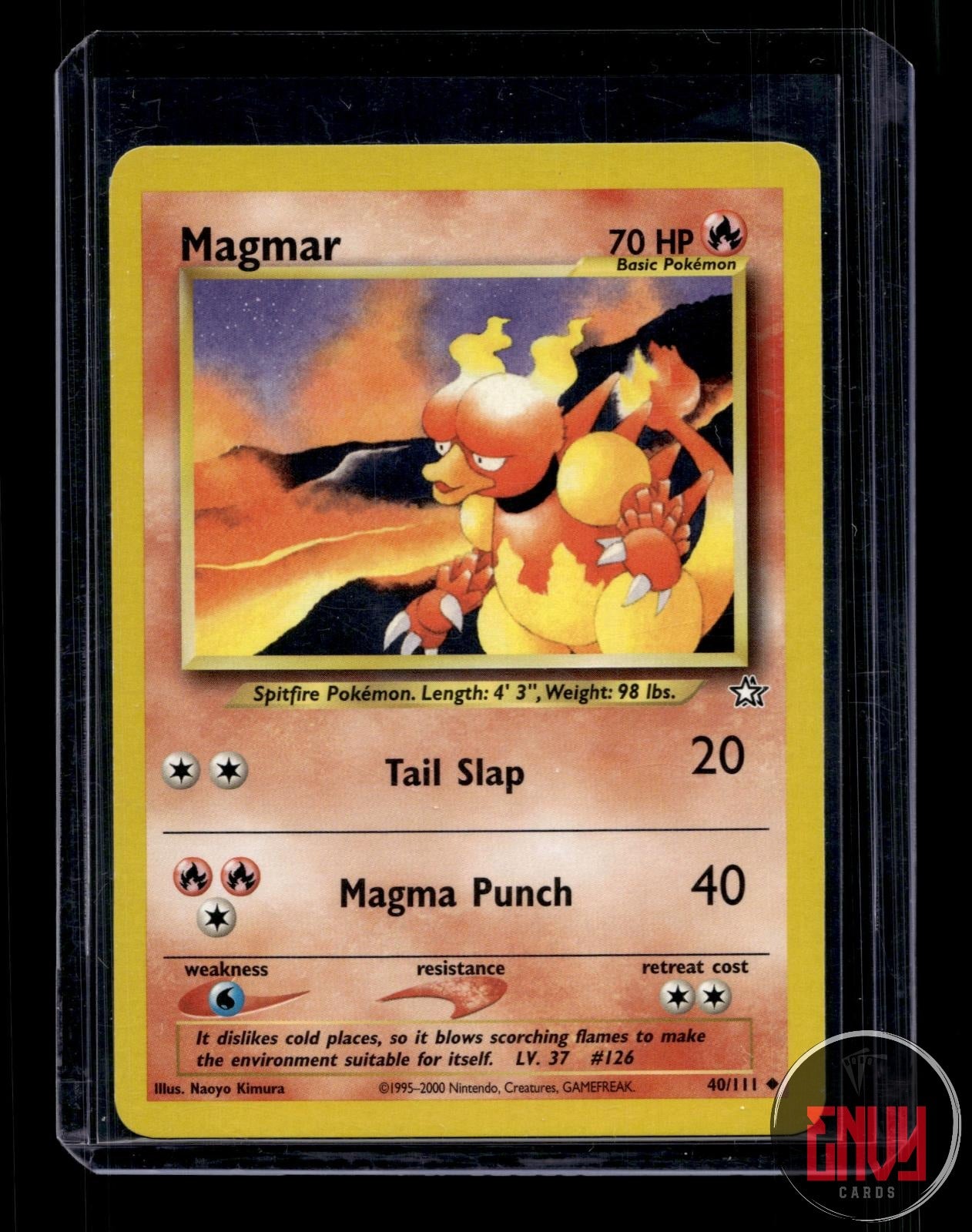 Magmar Lightly Played 40/111 Uncommon Neo Genesis Pokemon Unlimited