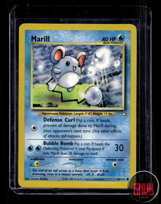 Marill Lightly Played 66/111 Common Neo Genesis Pokemon Unlimited