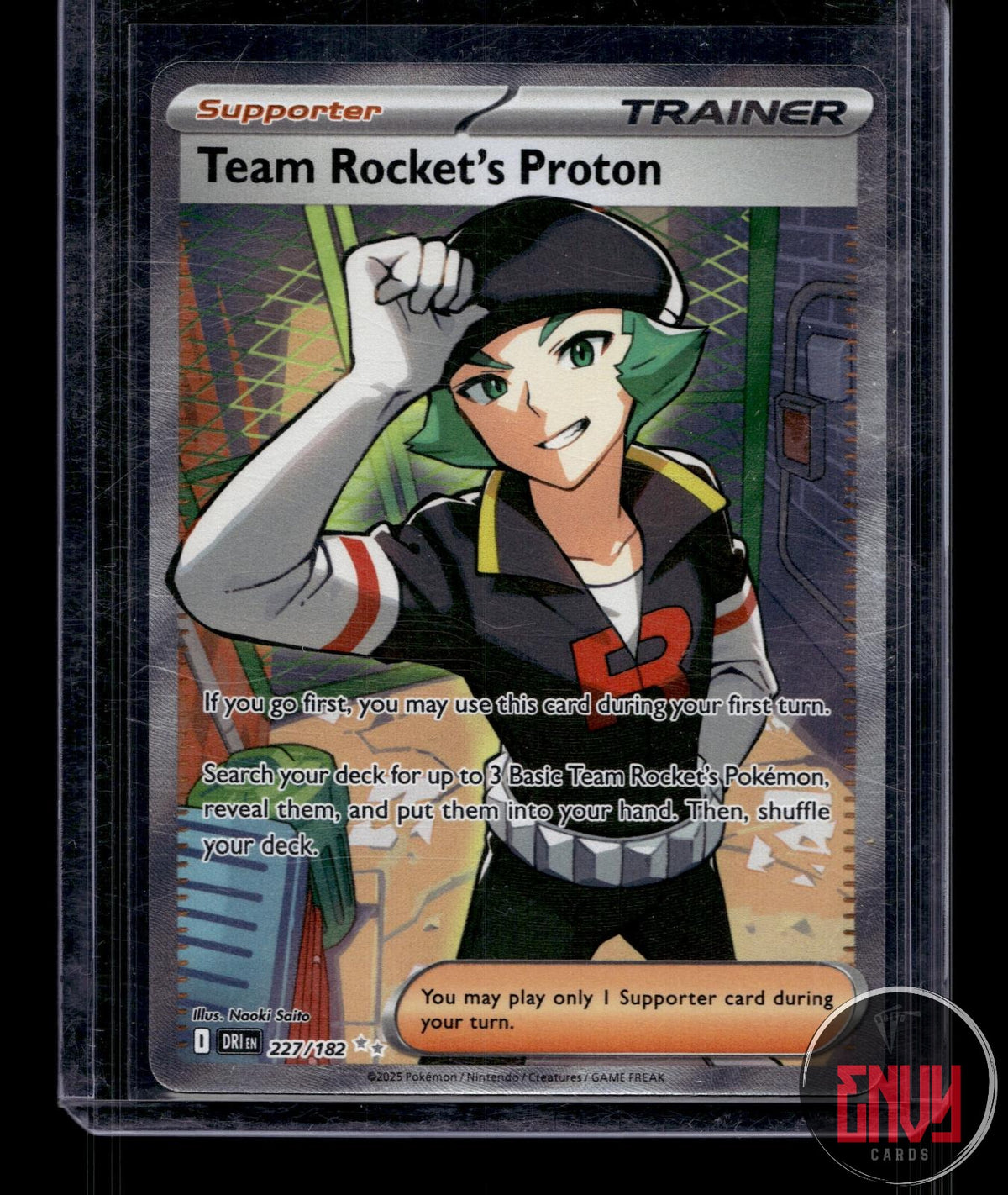 Team Rocket's Proton NM 227/182 UR Destined Rivals Pokemon Holo