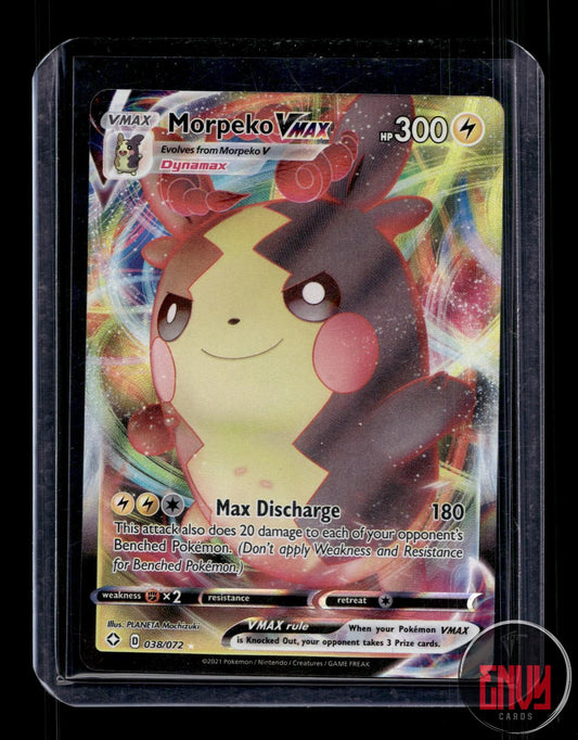 Morpeko VMAX Near Mint 038/072 VMAX Rare Shining Fates Pokemon Holo