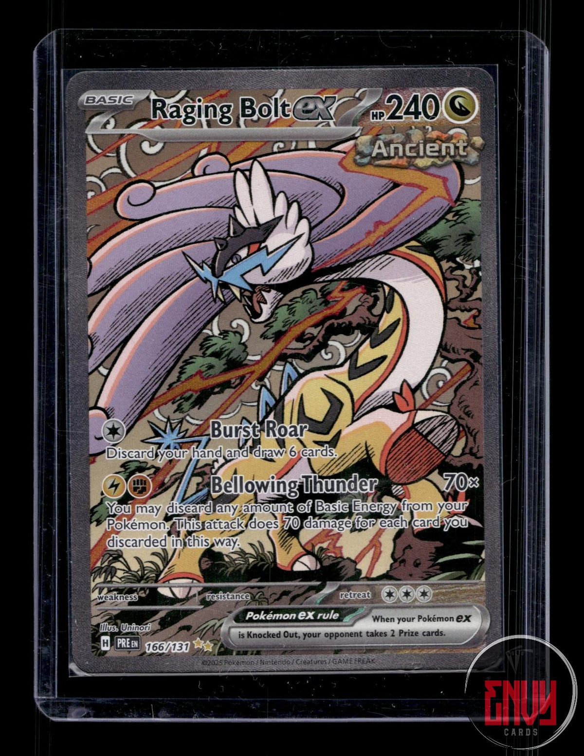 Raging Bolt ex NM 166/131 SIR Prismatic Evolutions Pokemon Holo