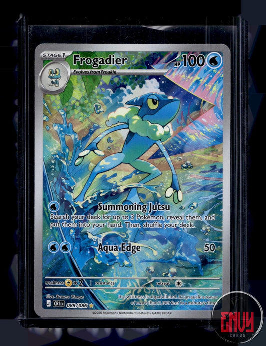 Frogadier Near Mint 089/086 Illustration Rare Chaos Rising Pokemon Holo