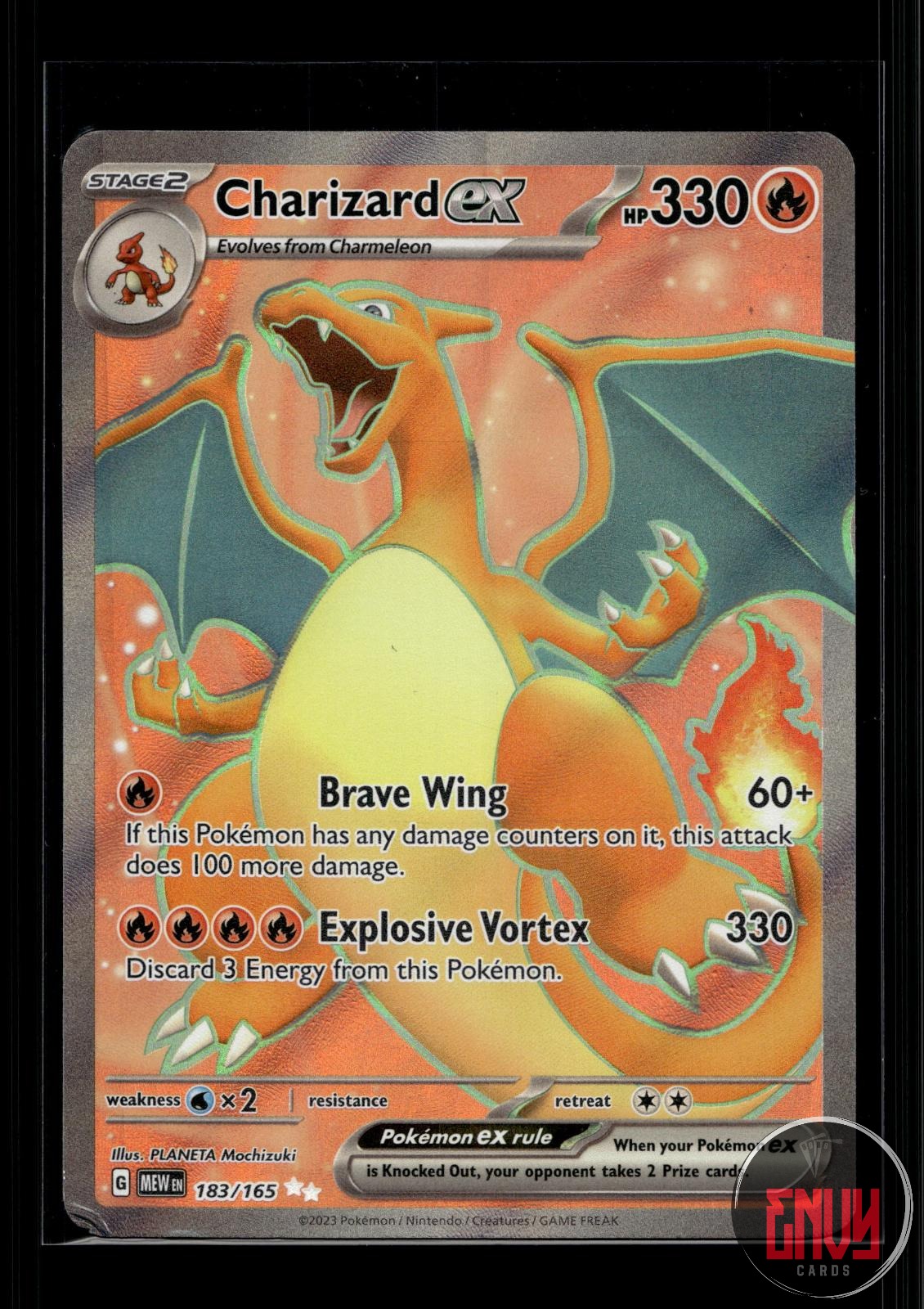 Charizard ex LP 183/165 UR 151 Pokemon Holo