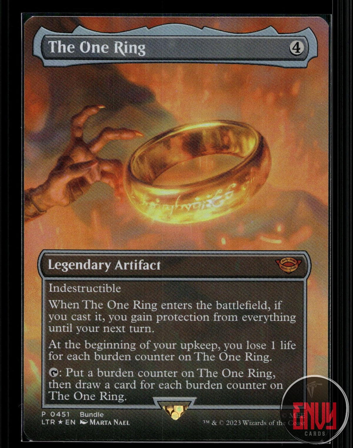 The One Ring (Borderless) (LTR Bundle) NM 451  Foil