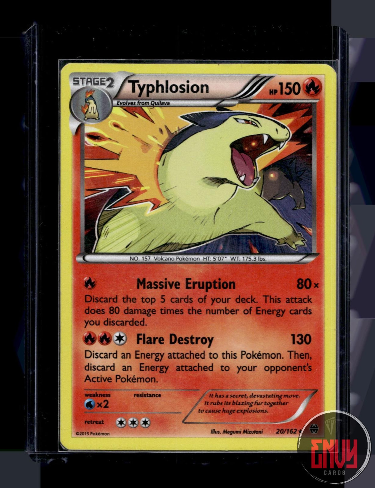 Typhlosion MP 20/162 R BREAKthrough Pokemon Holo
