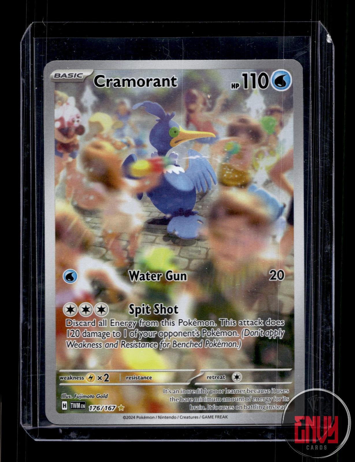 Cramorant Near Mint 176/167 Illustration Rare Twilight Masquerade Pokemon Holo