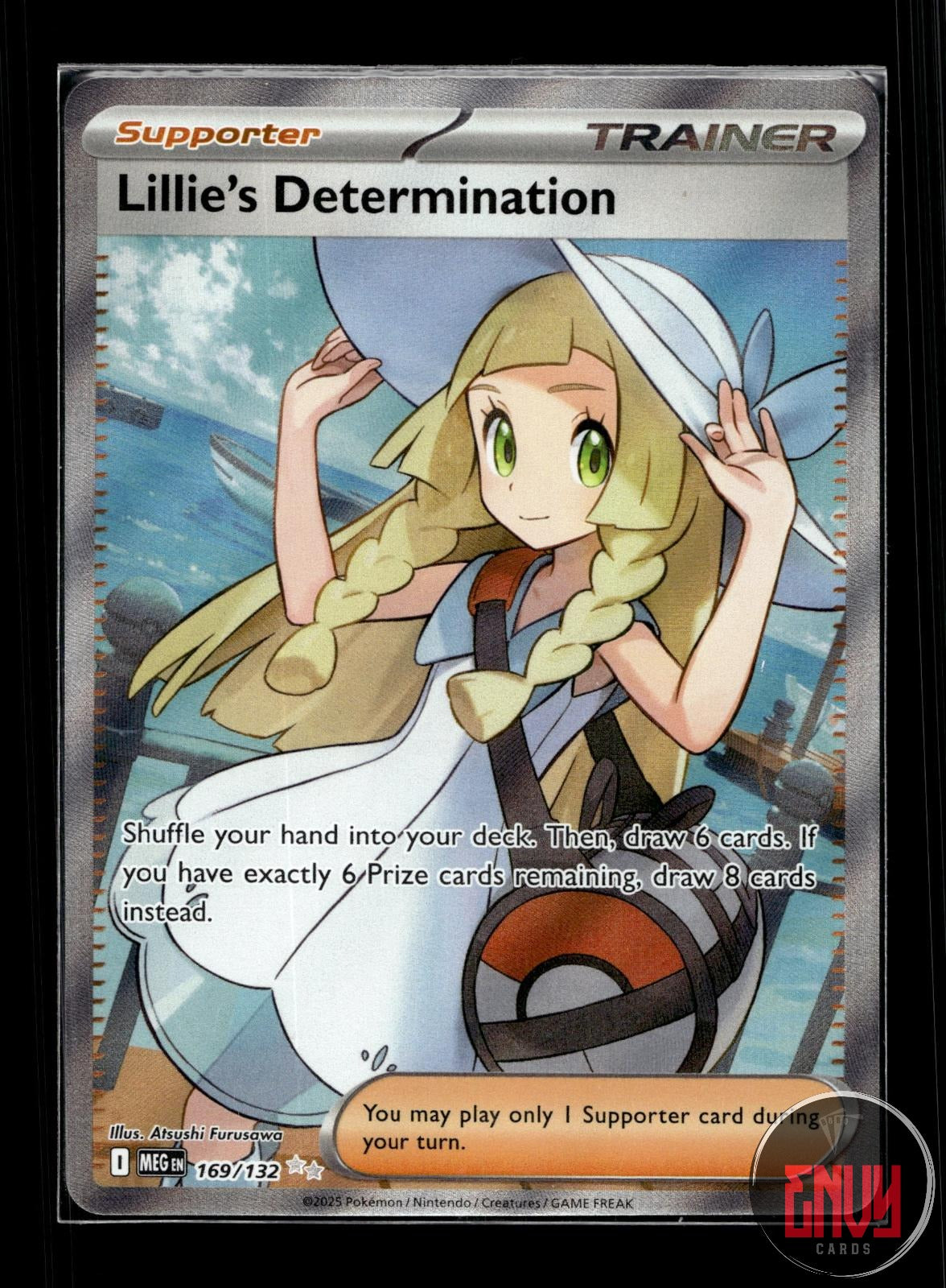 Lillie's Determination NM 169/132 UR Mega Evolution Pokemon Holo