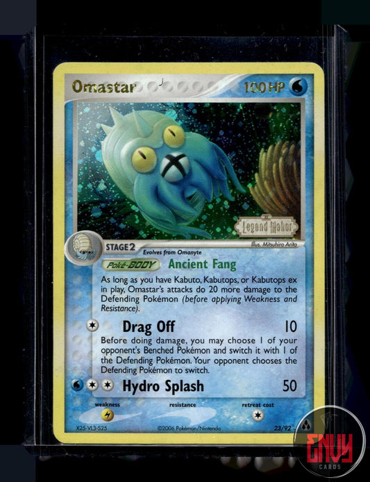 Omastar Moderately Played 23/92 Rare Legend Maker Pokemon Reverse Holo