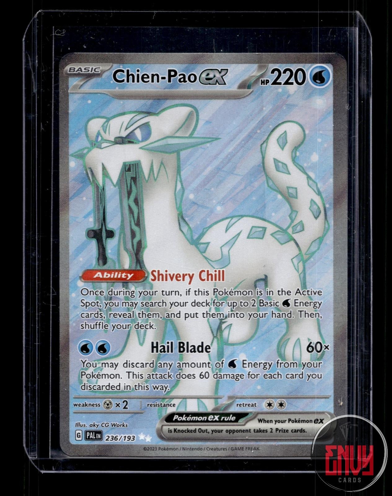 Chien-Pao ex Near Mint 236/193 Ultra Rare Paldea Evolved Pokemon Holo