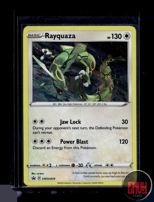Rayquaza Near Mint SWSH029 Promo Sword & Shield Promo Pokemon Holo