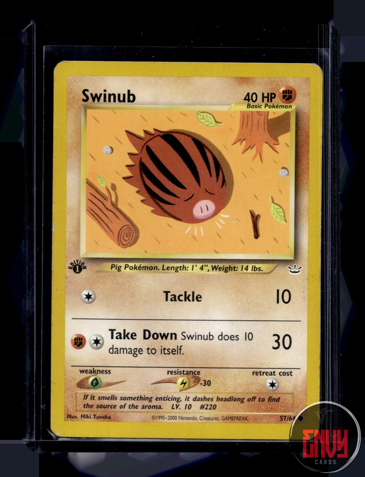 Swinub Heavily Played 57/64 Common Neo Revelation Pokemon 1st Edition