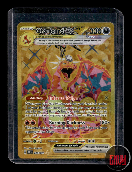 Charizard ex Near Mint 228/197 Hyper Rare Obsidian Flames Pokemon Near Mint