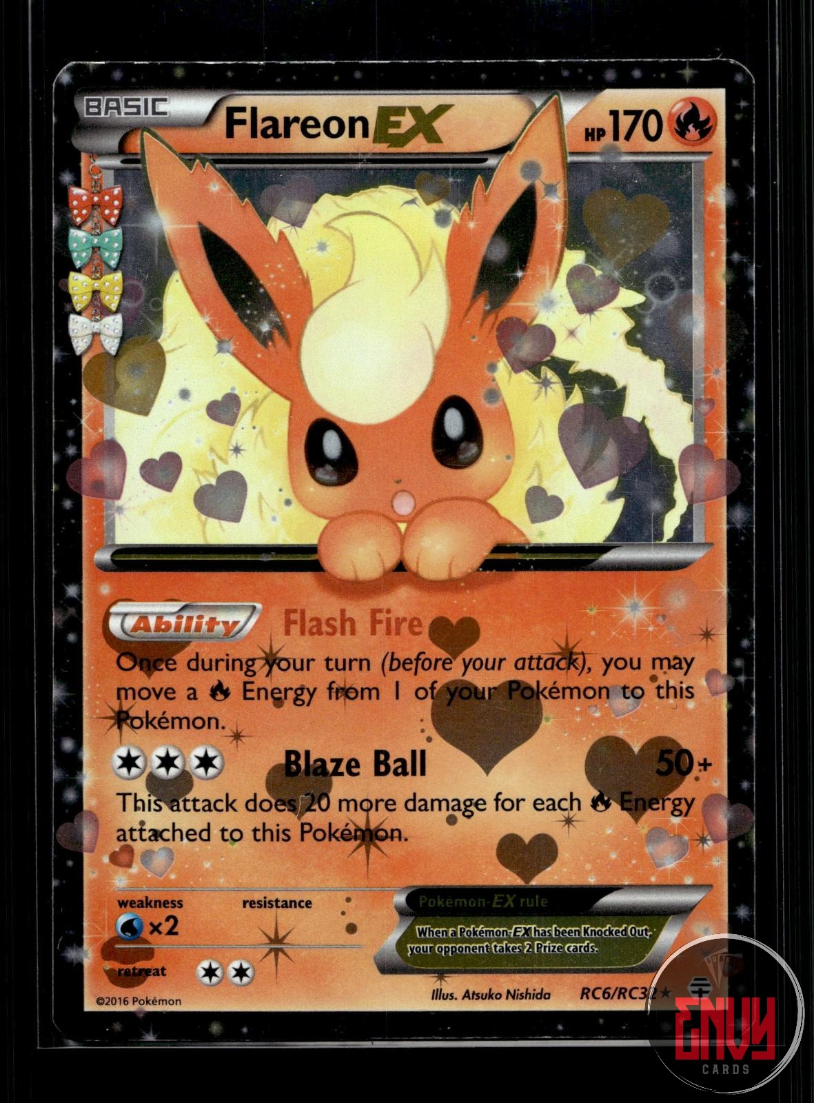 Flareon EX LP RC6/RC32 UR Generations Pokemon Holo