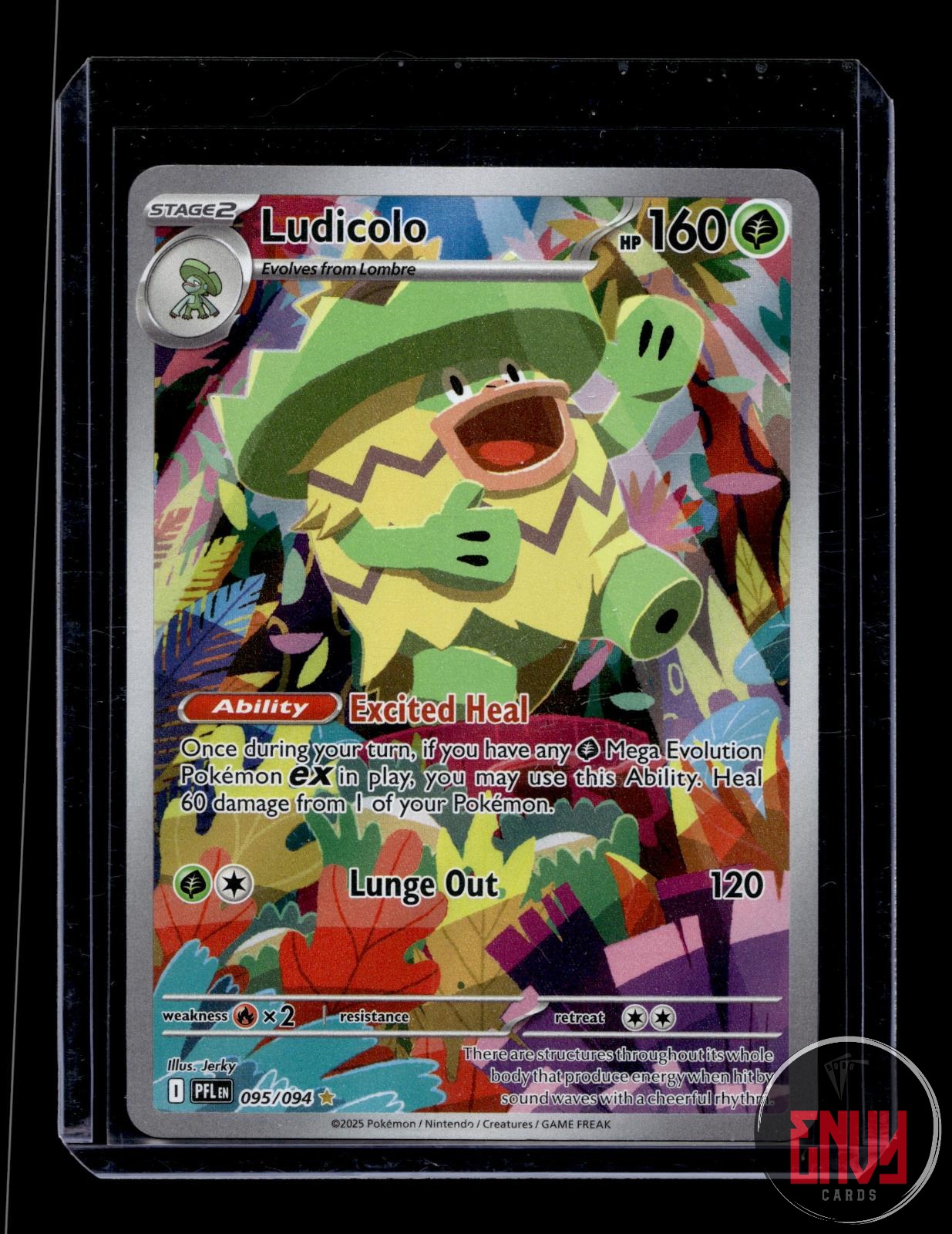 Ludicolo Near Mint 095/094 Illustration Rare Phantasmal Flames Pokemon
