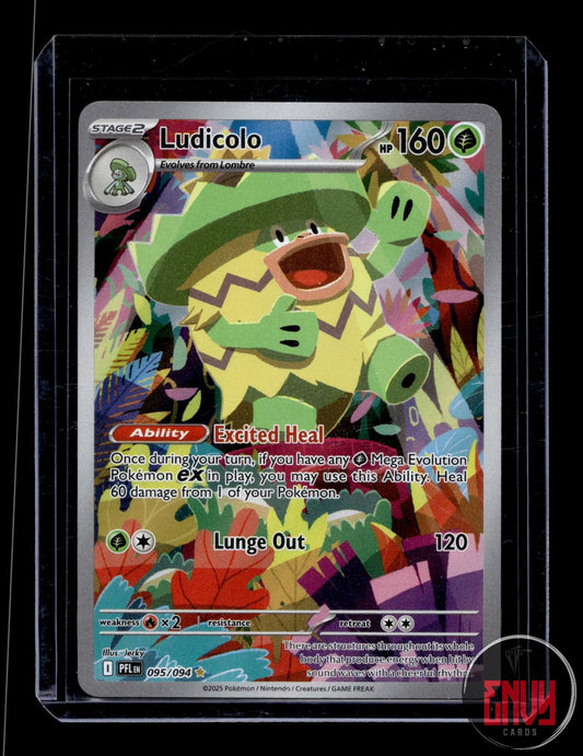 Ludicolo Near Mint 095/094 Illustration Rare Phantasmal Flames Pokemon