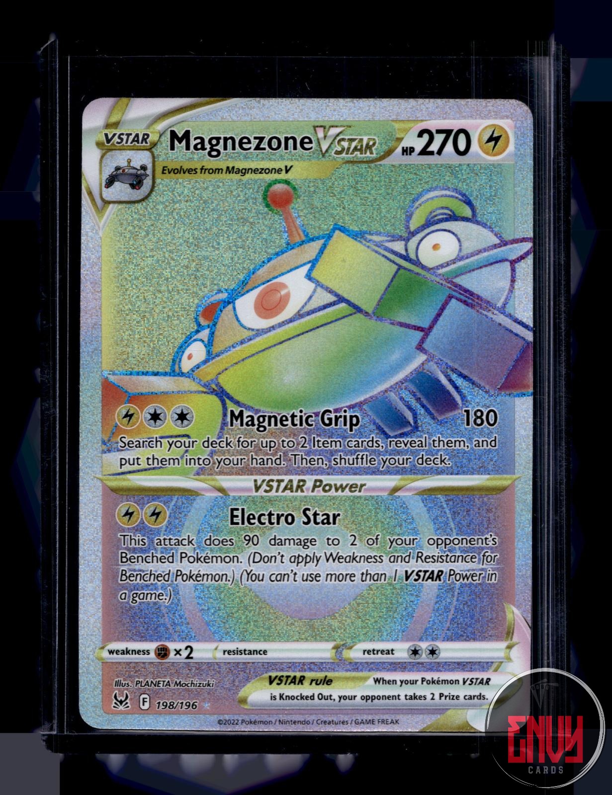 Magnezone VSTAR Near Mint 198/196 Rainbow Rare Lost Origin Pokemon Holo