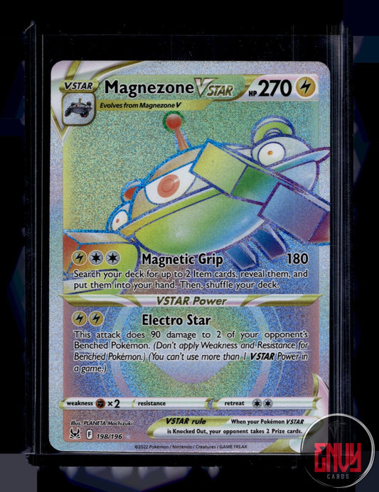 Magnezone VSTAR Near Mint 198/196 Rainbow Rare Lost Origin Pokemon Holo